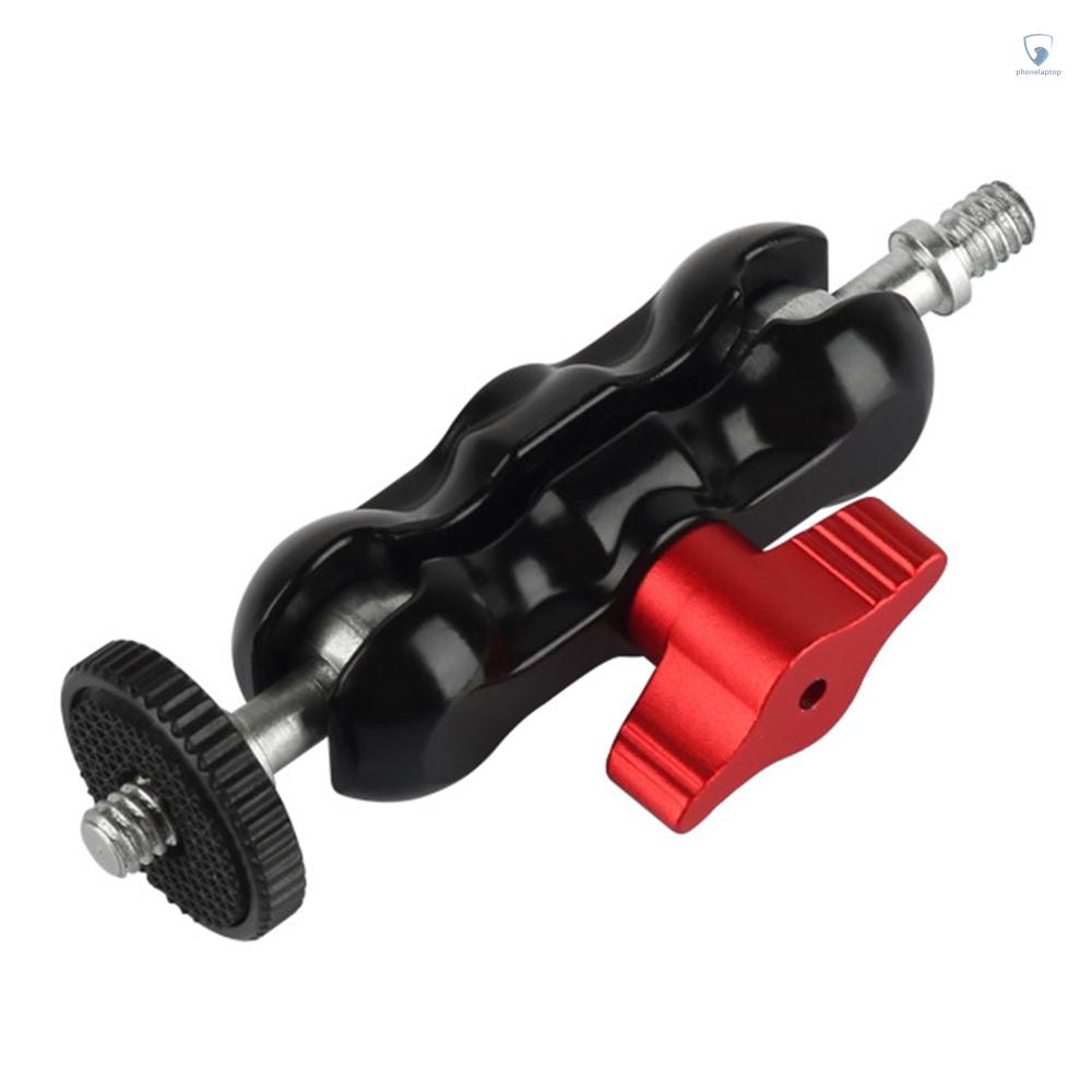 Kẹp Đầu Bi Mini Đa Năng Với Ốc Vít 1 / 4 Dành Cho Đèn Pin Máy Ảnh DSLR