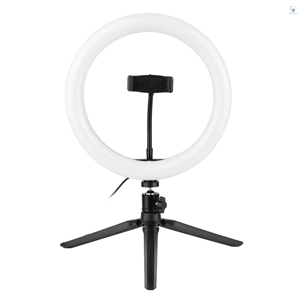 Andoer Bộ Dụng Cụ Trực Tuyến Với Giá Đỡ Ba Chân Đầu Bi 10inch Và Đèn LED Mini Kèm Giá Đỡ Điện Thoại