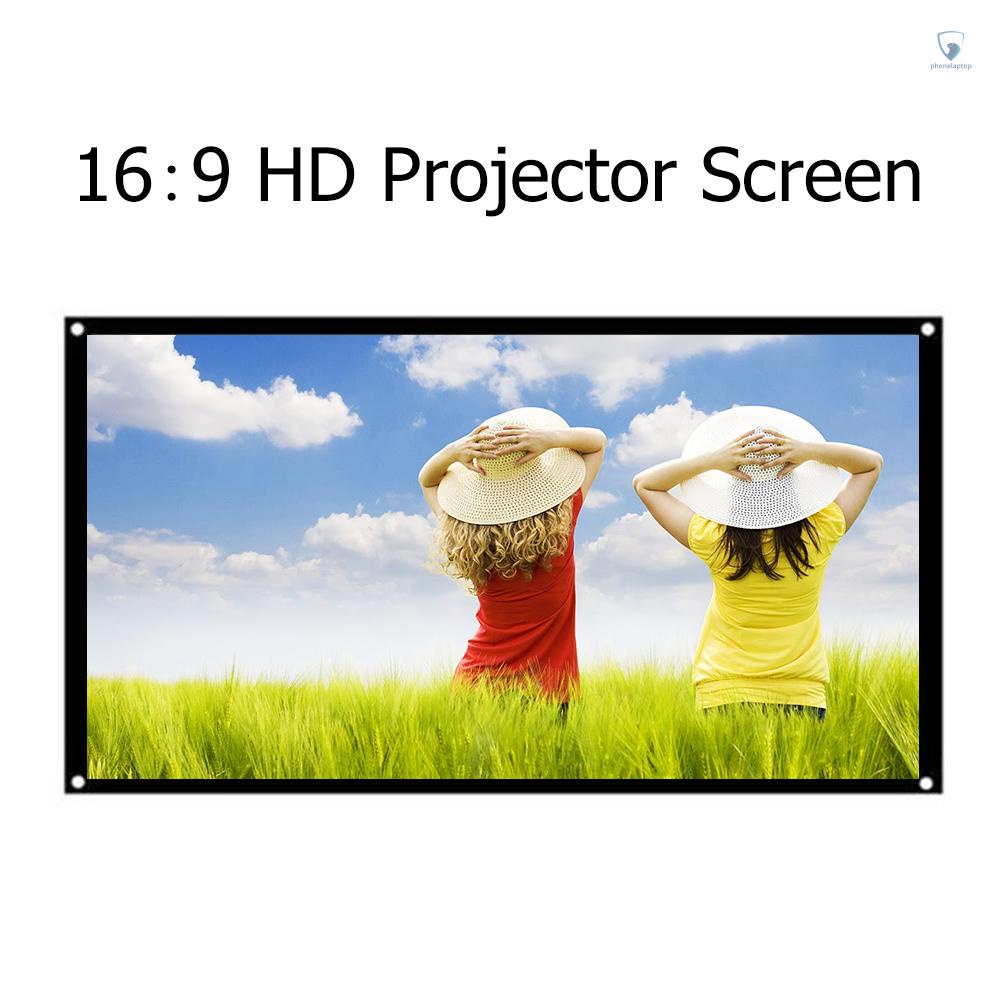 Màn Hình Máy Chiếu 100 Inch 16: 9 HD Chống Trầy Xước Có Thể Gấp Gọn Tiện Dụng