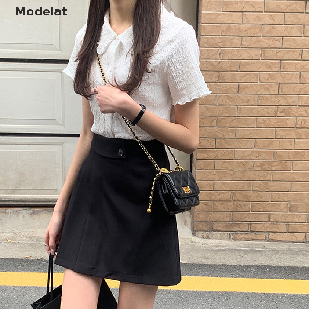 Mfc Áo Sơ Mi Ngắn Tay Phong Cách Retro Cơ Bản Y2K WTD