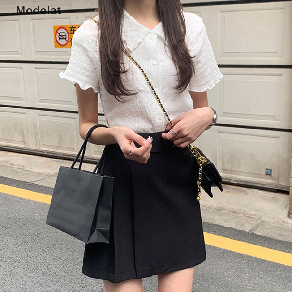 Mfc Áo Sơ Mi Ngắn Tay Phong Cách Retro Cơ Bản Y2K WTD