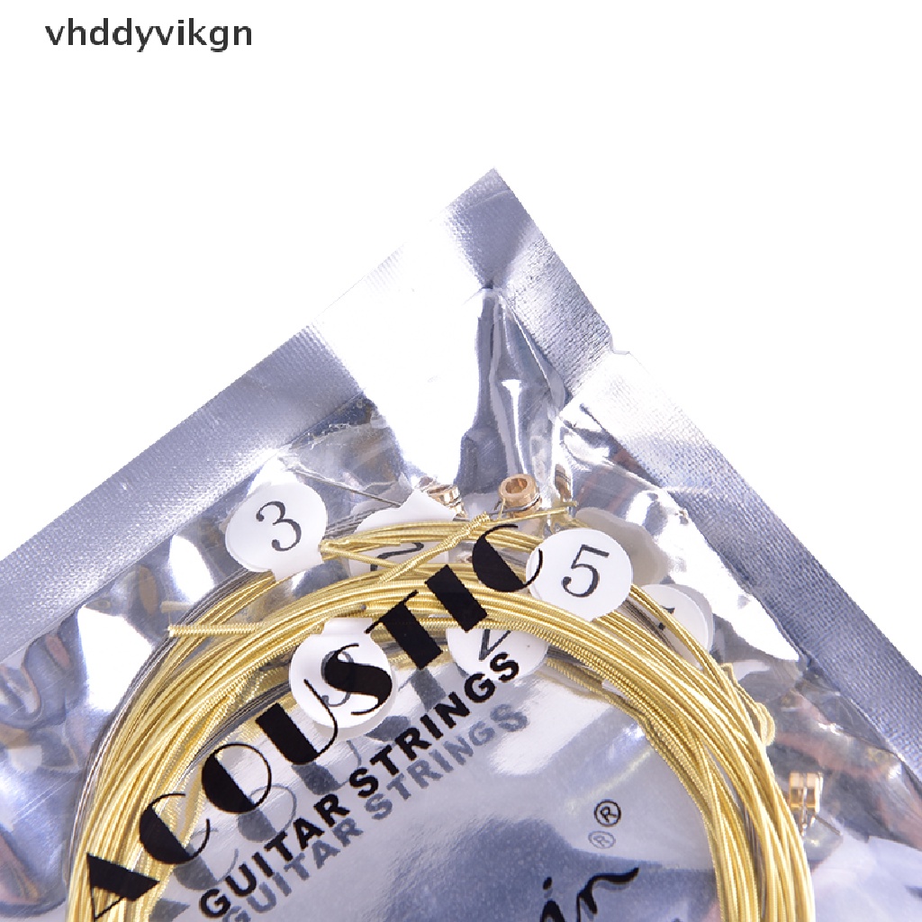 Set 6 Dây Đàn Ghi Ta Bằng Thép Đồng Thau Hình Lục Giác