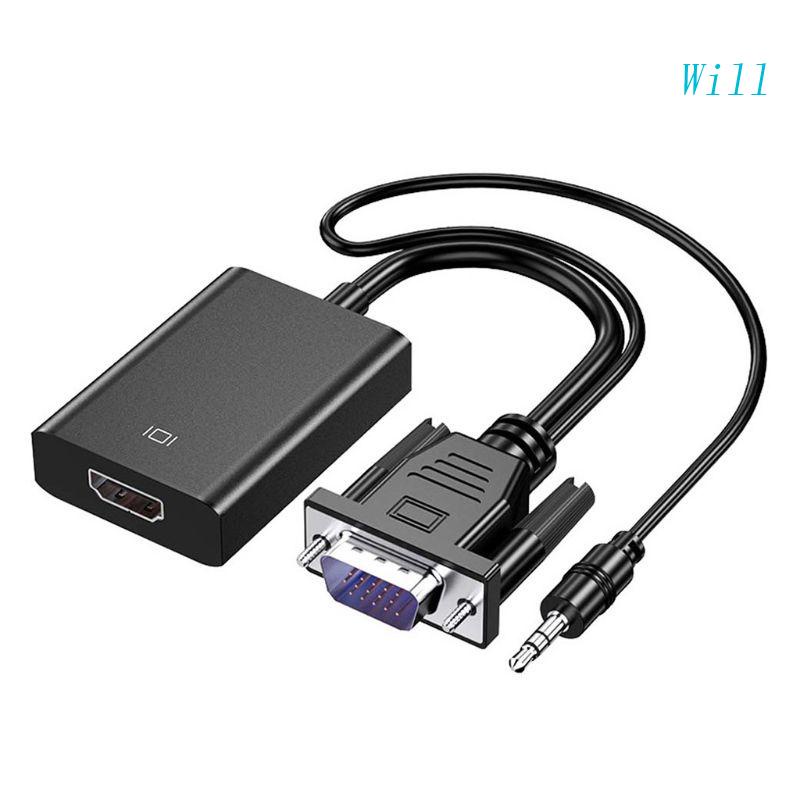 Bộ KếT NốI 1080P VGA Sang ĐầU CắM 3.5mm Cho MáY ChiếU / Laptop