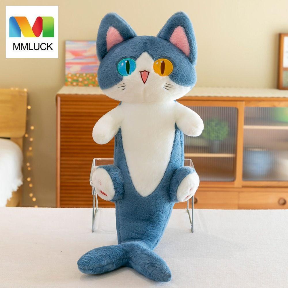 Đồ chơi nhồi bông MMULCK thiết kế chú mèo cá mập hoạt hình mềm mại làm quà tặng Giáng Sinh đáng yêu cho trẻ em