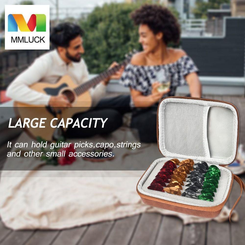 Hộp Đựng Miếng Gảy Đàn Guitar Chống Bụi Kèm 15 Miếng Gảy Đàn