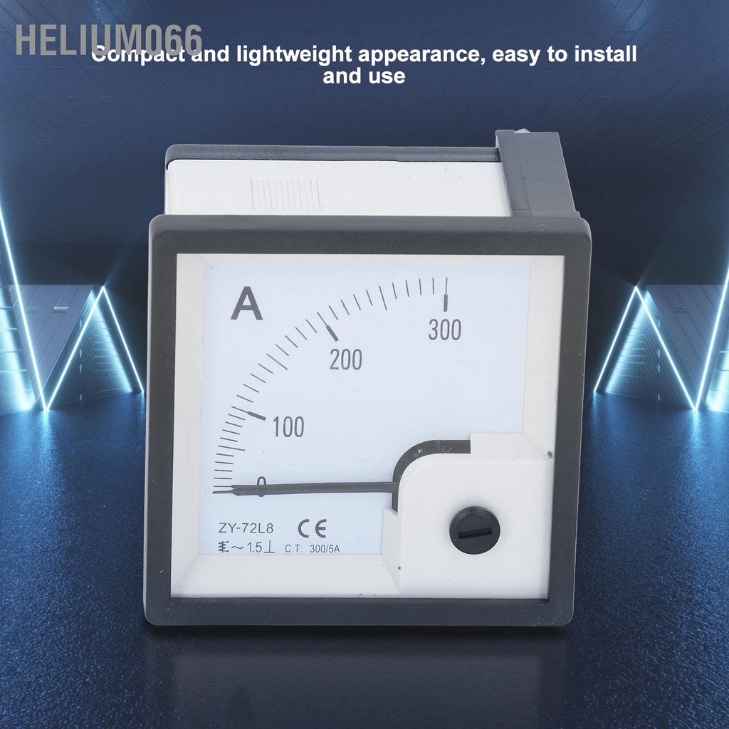 Helium066 Gắn bảng điều khiển hiện tại Loại con trỏ Đo lường chính xác Ampe kế dòng điện cho động cơ 0 đến 300A