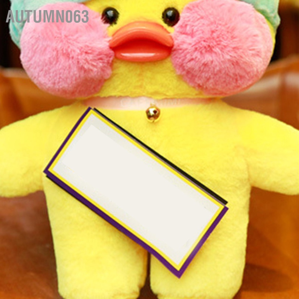 Autumn063 Vịt Búp Bê Đồ Chơi Nhồi Bông Mềm PP Hình Động Vật Trang Trí Nhà Cho Gia Đình Bạn Bè