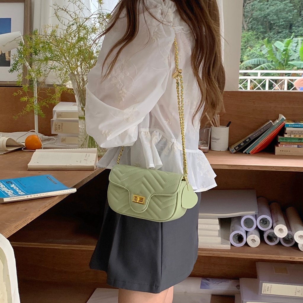 Túi Đeo Chéo Nhỏ Đính Đá Kim Cương Nhân Tạo Thời Trang Cho Nữ