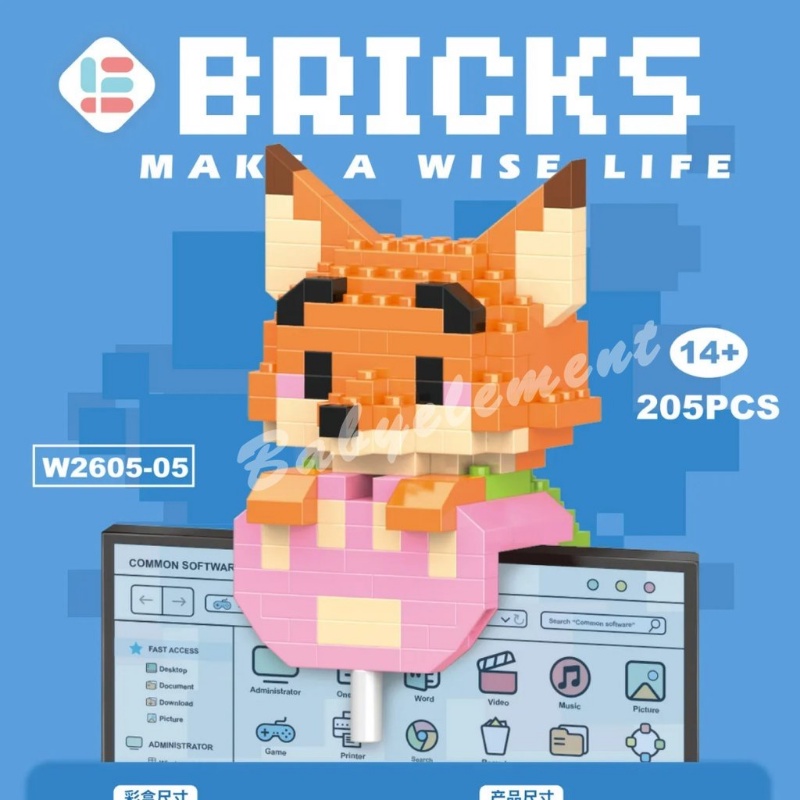 Nano Khối Zootopia Mặt Dây Judith Nick Khối Xây Dựng Búp Bê Lắp Ráp Vật Trang Trí Mẫu Bé Gái Bé Trai Đồ Chơi Quà Tặng