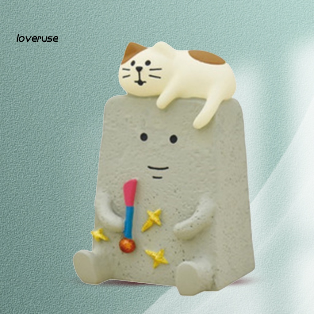 / Lo / Tượng Mèo Biểu Tượng Cảm Xúc Sống Động Thân Thiện Với Môi Trường Trang Trí Nhà Cửa