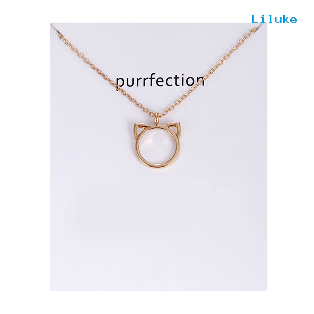 Vòng cổ Hợp Kim Trang Trí Tai Mèo Xinh Xắn Thời Trang