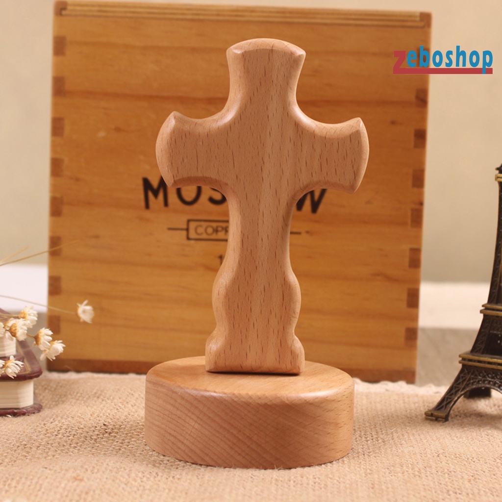 1 Bộ Đế Gỗ Ba Chiều Đánh Bóng Cạnh Tròn Dùng Trang Trí Nhà Thờ
