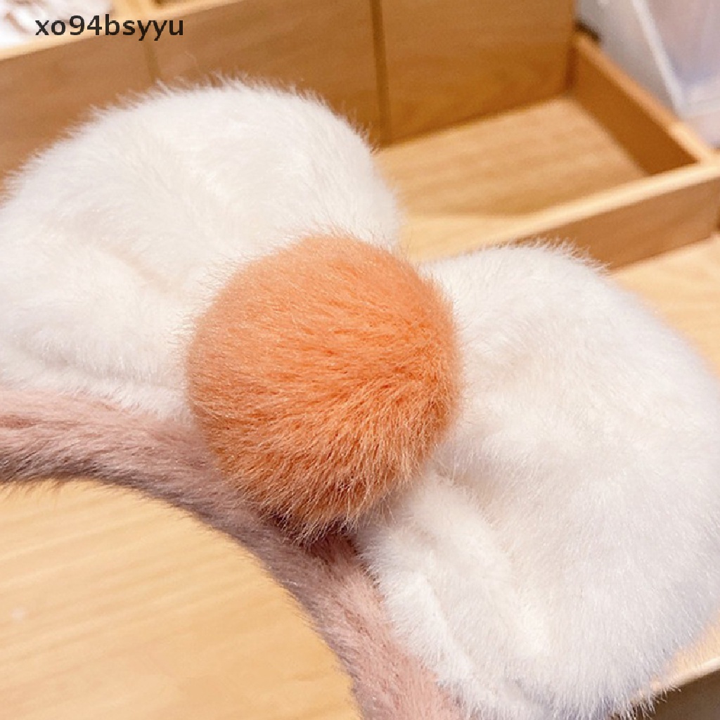 Băng Đô Vải Lông Xo94Bsyu Thắt Nơ Xinh Xắn Thời Trang Thu Đông Cho Nữ VN