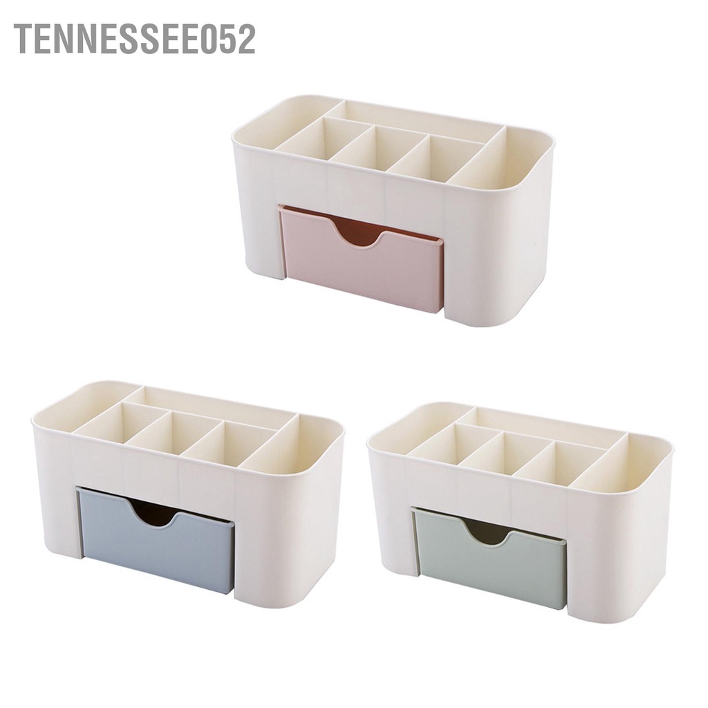 Tennessee052 Mỹ phẩm Trang điểm Tổ chức PP Đa năng 6 ngăn bàn trang có kéo
