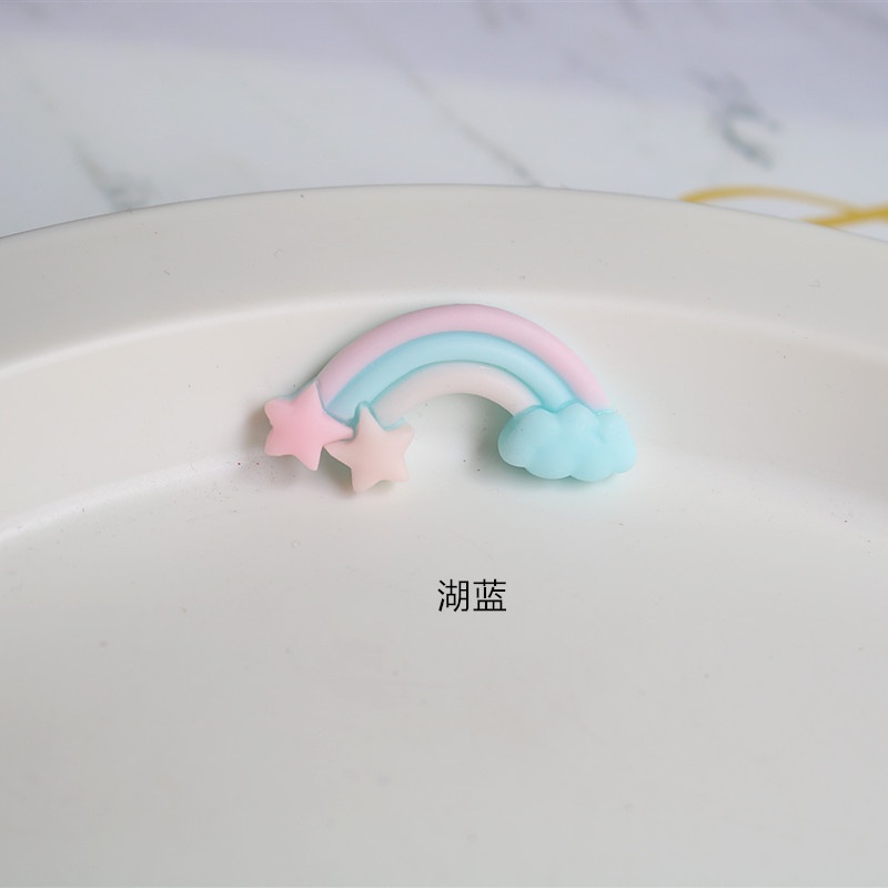 Set 10 Phụ Kiện Trang Trí Sổ Lưu Niệm Hình Cầu Vồng