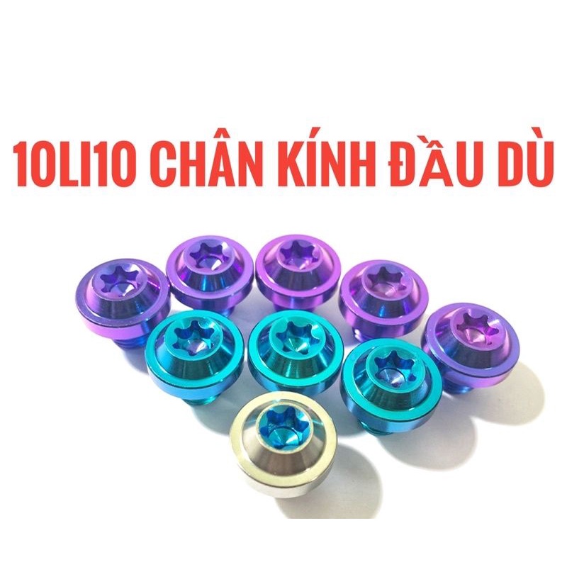 (GR5 XỊN) Ốc titan chân kính dù ren thuận và ren nghịch