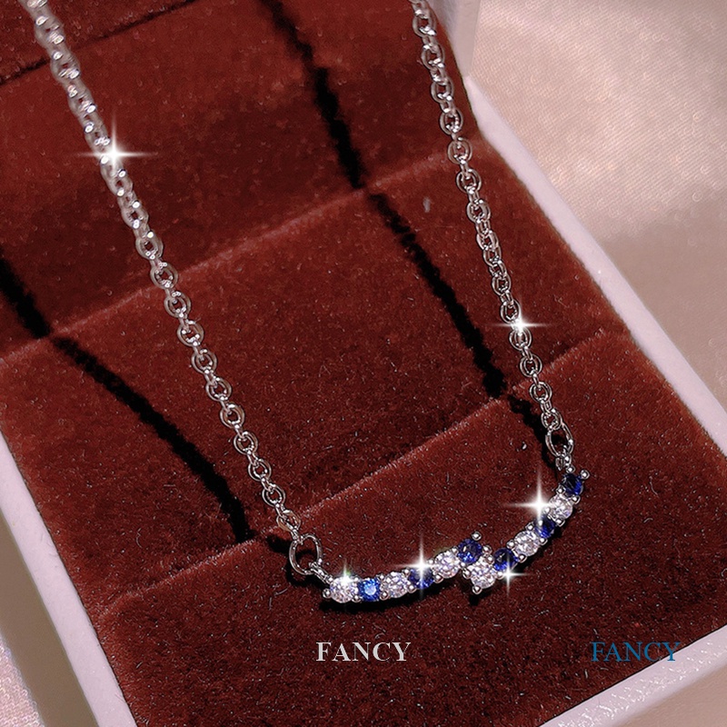 Vòng cổ Mặt Đá Zirconia Lấp Lánh Thời Trang Cho Nữ