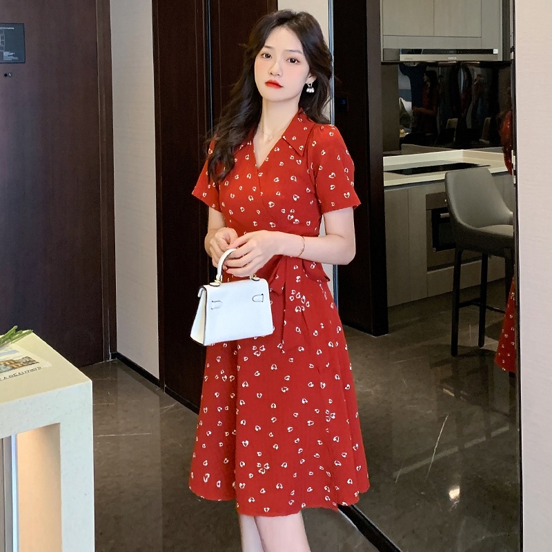 Đầm Cổ Chữ V Thời Trang Mùa Hè Dành Cho Nữ