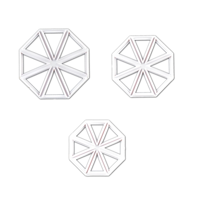 Set 3 Khuôn Làm Bánh Tạo Hình Tam Giác Bằng Nhựa