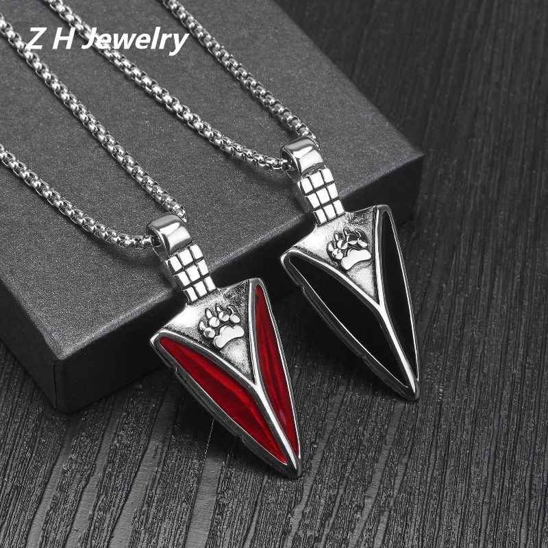 Vòng cổ Thép Titan Không Gỉ Mặt Quả Lê Phong Cách Vintage Thời Trang Cho Nam Nữ