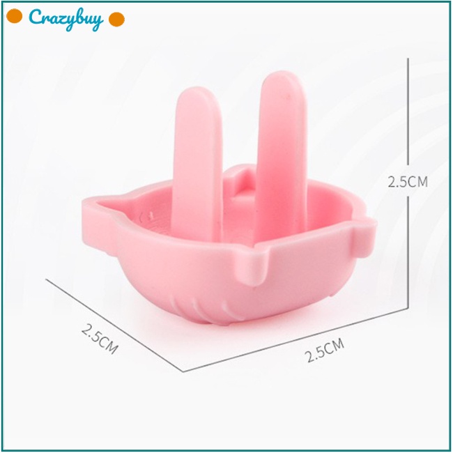 Cr Set 6 Nắp Đậy Ổ Cắm Điện Hình Chú Heo Đáng Yêu Bảo Vệ An Toàn Cho Bé Chống Điện Từ
