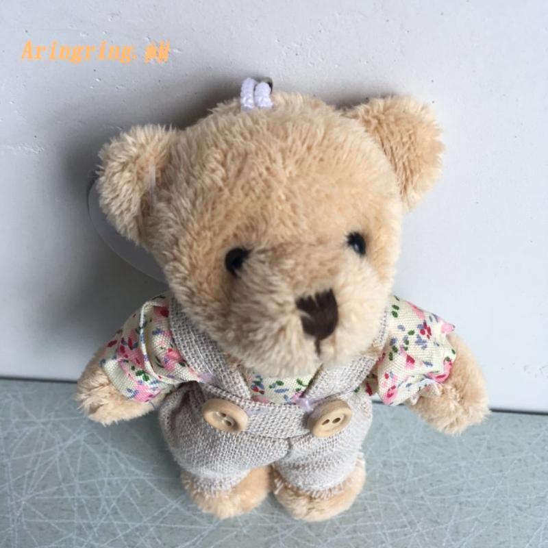 Set 2 Móc Khóa Gấu / Thỏ Nhồi Bông Đáng Yêu