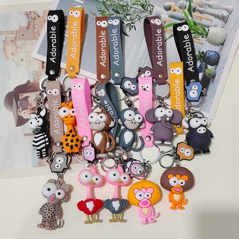 Móc Khóa Hình Voi / Hươu Cao Cổ Ngộ Nghĩnh Giá Đỡ