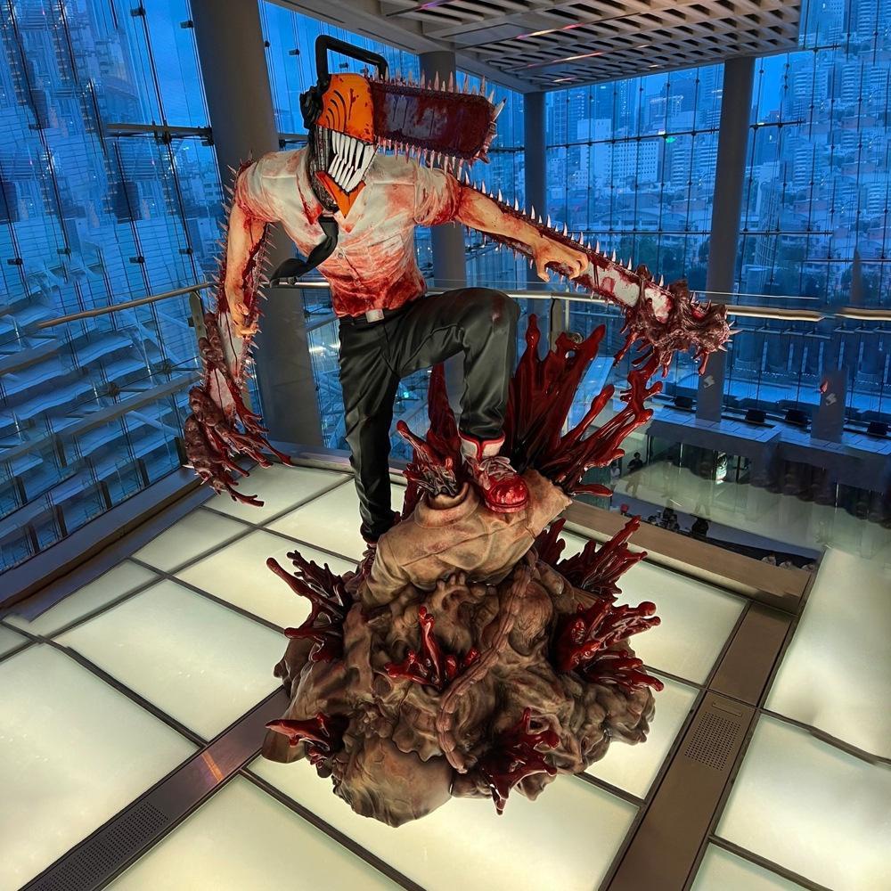 Mô hình nhân vật CHAINSAW MAN Denji quỷ cưa cao 29cm chiến đấu | Figure anime chó và máy cưa đồ chơi mô hình