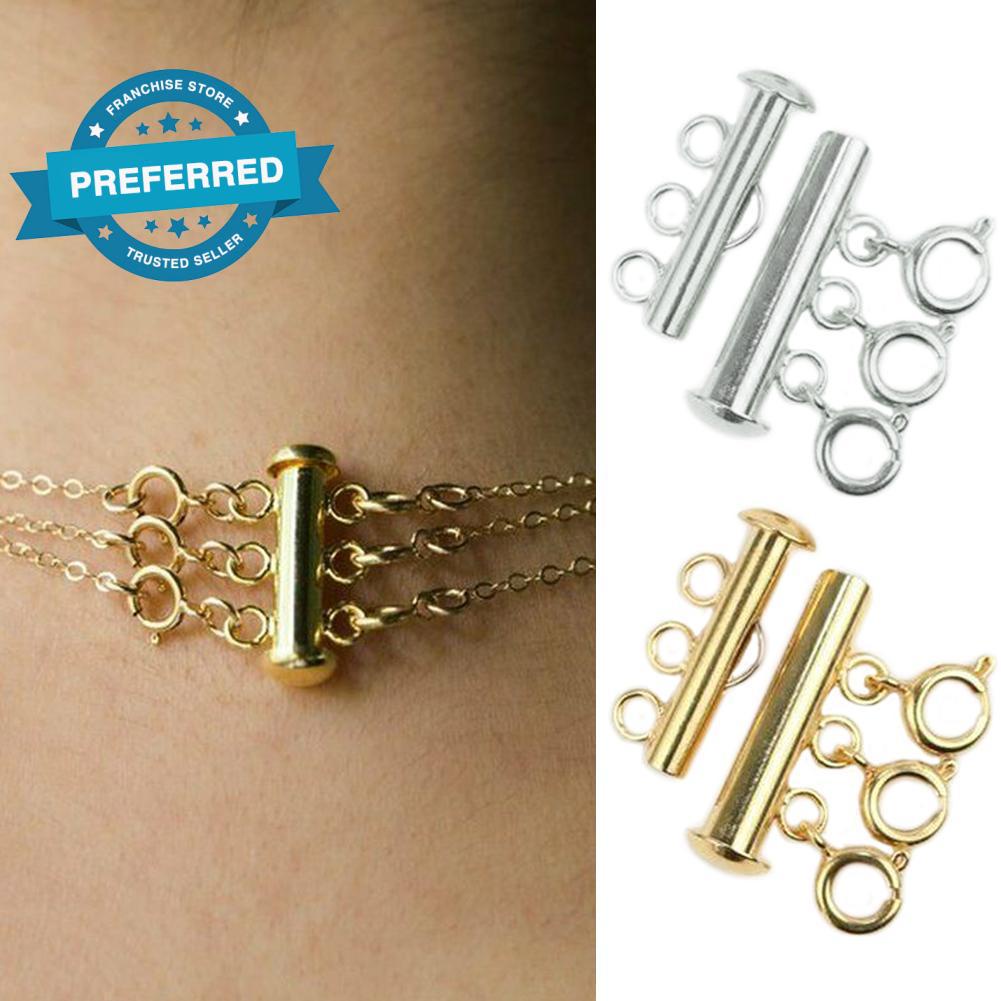 Vòng cổ Hai Hàng Khóa Nam Châm DIY M7C0