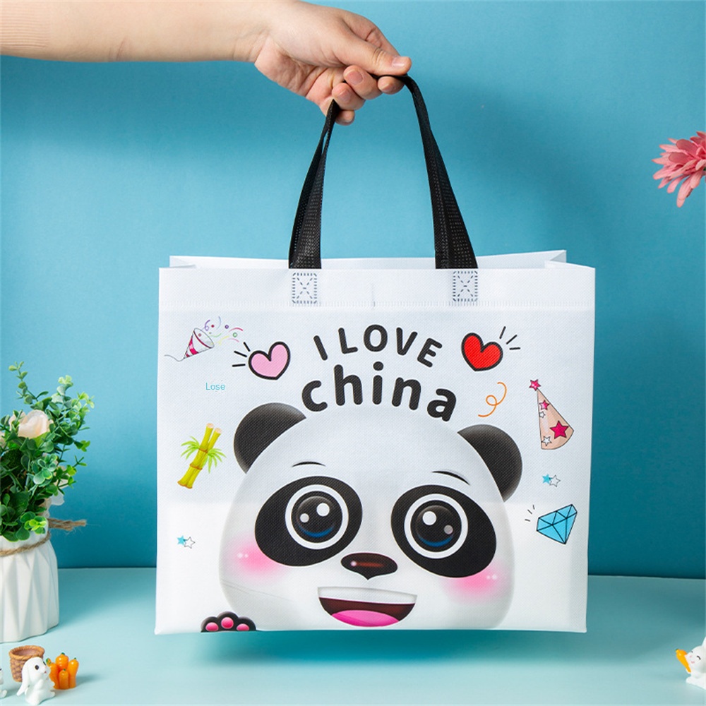 Túi xách hình mặt cười Túi xách Túi xách môi trường Túi gấp du lịch AUBESSSTORE