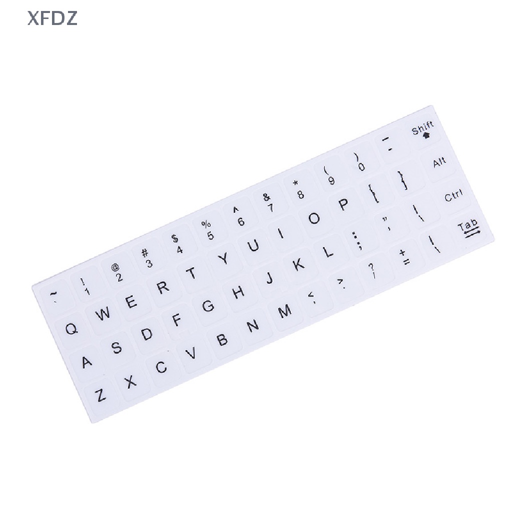 Miếng Dán Thay Thế Bàn Phím Chữ Tiếng Anh Màu Trắng Đen Cho PC Laptop FD