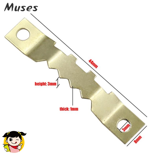 Bộ 100 Móc Răng Cưa Hai Mặt Đầu Phẳng Kết Hợp Thanh Treo Khung Thẳng