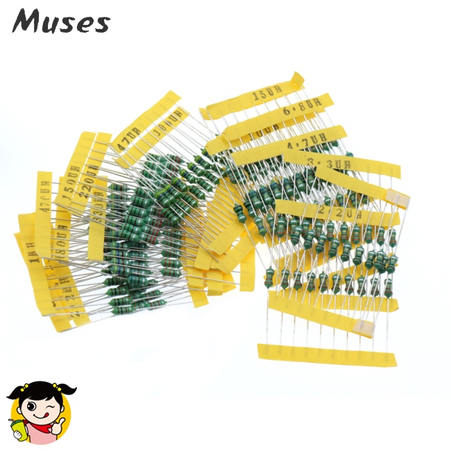 Bộ 200 Vòng Cảm Ứng Màu Sắc 20 Giá Trị 0410 1uh-4.7mh 0.5w 10 Giá Trị