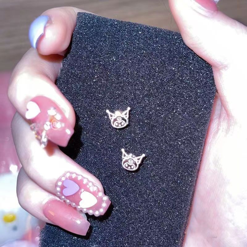 Bông Tai Mini Không Phai Họa Tiết Hoạt Hình Kuromi Kitty Cinnamon Dog Tai To Cho Nữ