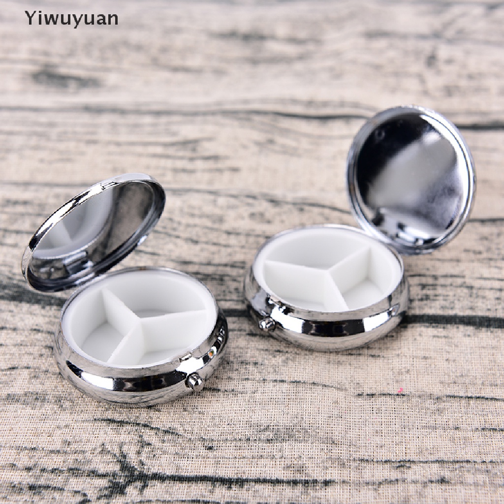 Hộp Đựng Thuốc / Đồ Trang Điểm Bằng Kim Loại Gấp Gọn Tiện Lợi