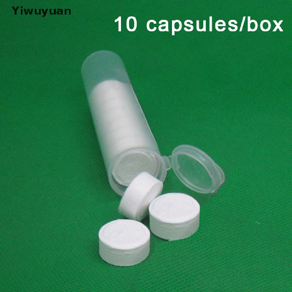 &lt; Yiwuyuan &gt; 10 Khăn Mặt Dạng Nén Bằng Vải Không Dệt Nhỏ Gọn Dùng Khi Đi Du Lịch / Cắm Trại