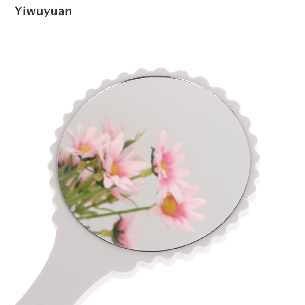 Gương Trang Điểm Cầm Tay Thiết Kế Tai Mèo Bằng Gỗ Sáng Tạo