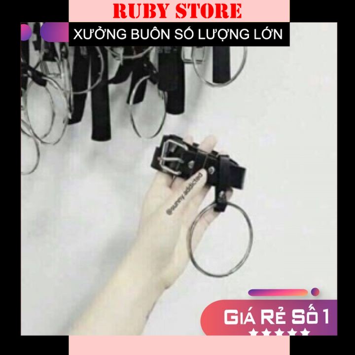 Thắt lưng khuyên tròn (shop bán dây nịt nữ)