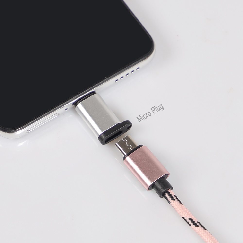 Dây Móc Khóa Kim Loại Sạc Nhanh PD TYPE C Đầu Cắm Sang Cổng Micro USB OTG Cho Điện Thoại Android Laptop