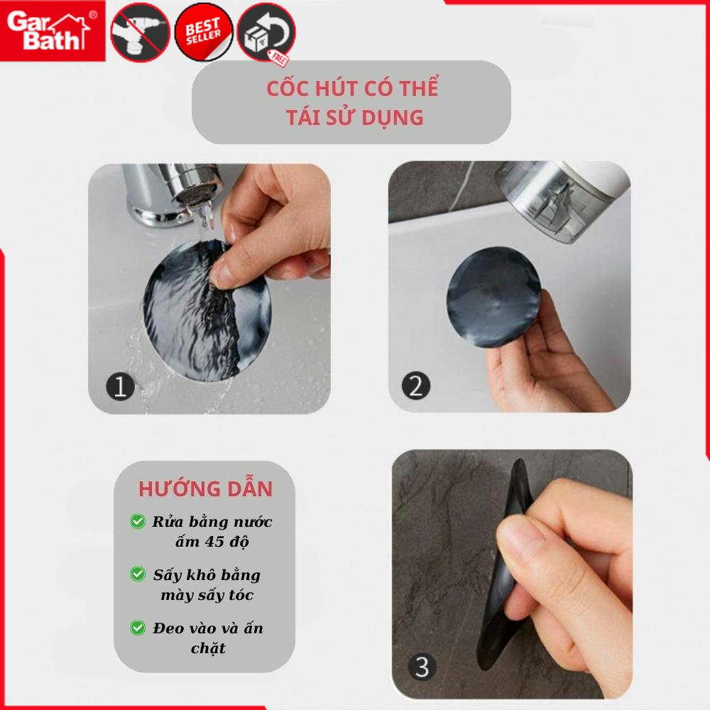 Giá Đỡ Vòi Hoa Sen Dán Tường GARBATH Có Thể Điều Chỉnh Góc Không Khoan Tường Miếng Dán Chắc Chiụ Lực Tốt 261004