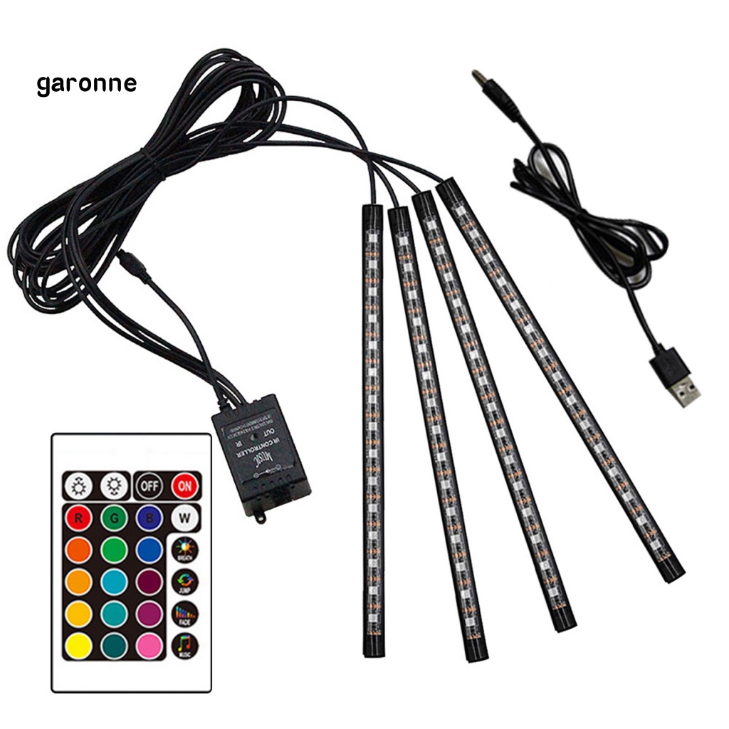 Dải Đèn LED Nhiều Màu Độ Sáng Cao Dễ Lắp Đặt Trang Trí Xe Hơi
