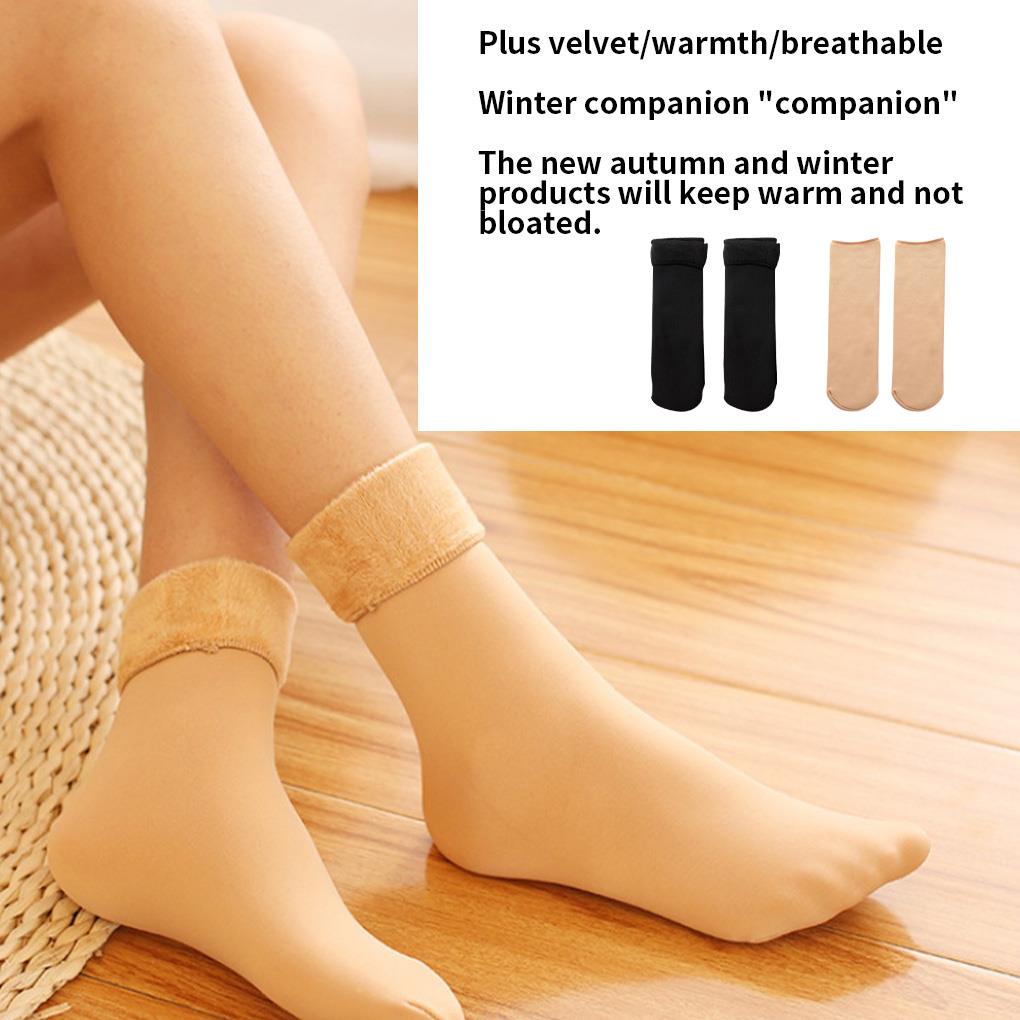 Set 1 / 2 Đôi Tất Nhung Ấm Áp Cho Nữ