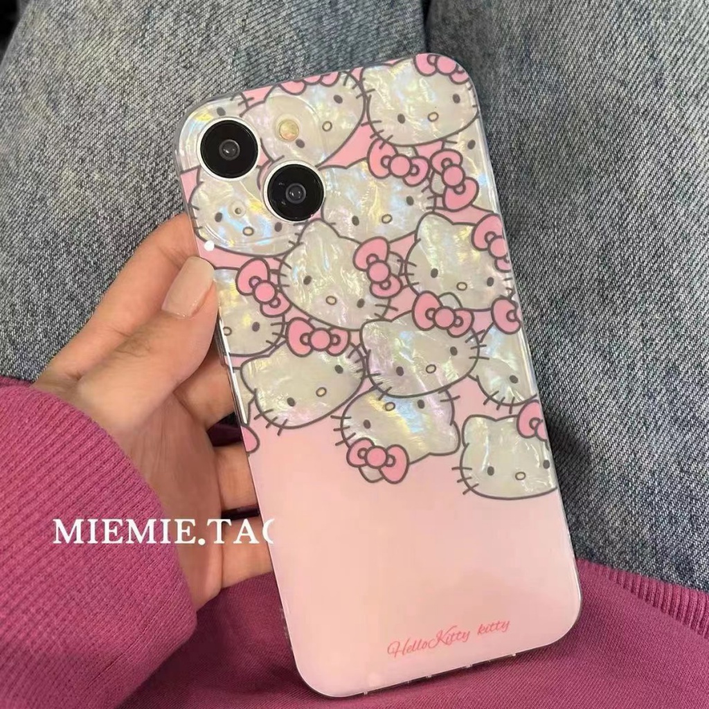 ✅Ốp Điện Thoại Mềm Họa Tiết Hello Kitty Dễ Thương Cho Iphone 14pro 11 1213