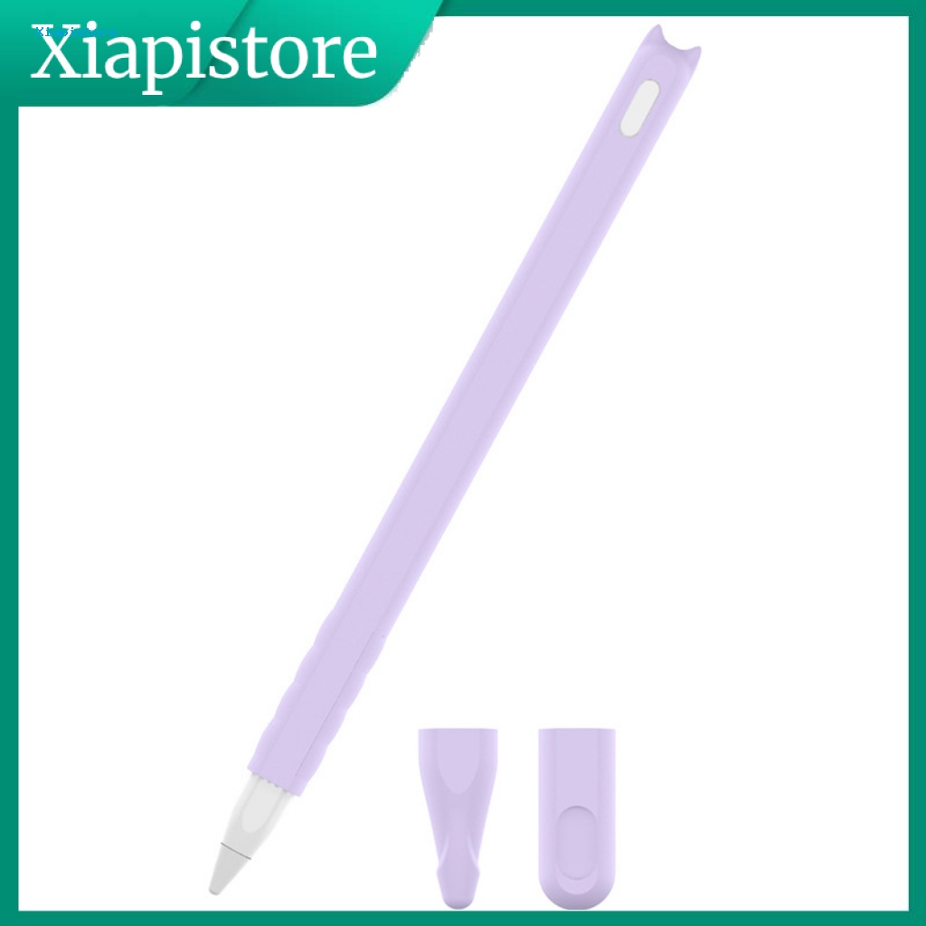 Vỏ Bảo Vệ Bút Cảm Ứng iPad Pencil 2 Bằng Silicon Họa Tiết Chú Mèo Dễ Thương Chống Trầy / Trượt Tiện Dụng