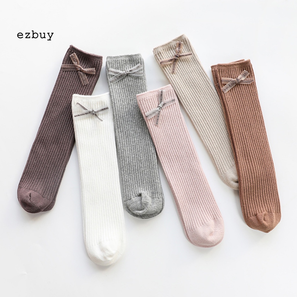 [EY] Vớ Cao Đến Đầu Gối Thoáng Khí Thoải Mái Không Xương Cho Trẻ Mới Biết Đi