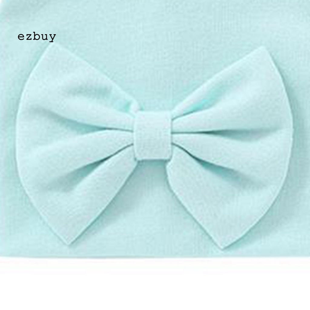 Bộ Mũ Beanie + Găng Tay + Vớ + Găng Tay Đính Nơ Thoáng Khí Bảo Vệ Da Dành Cho Trẻ Em