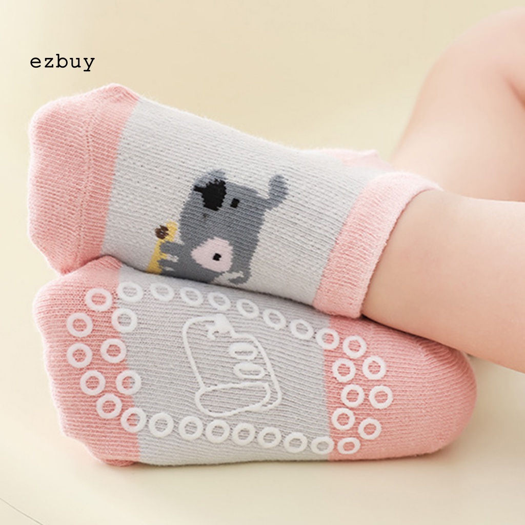 1 Đôi Vớ Mềm Chống Trượt In Họa Tiết Hoạt Hình Động Vật Dễ Thương Thời Trang Mùa Hè Cho Bé