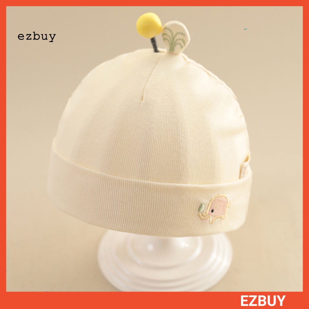 Mũ Beanie Cotton Thoải Mái Thêu Họa Tiết Dùng Làm Đạo Cụ Chụp Ảnh Cho Bé