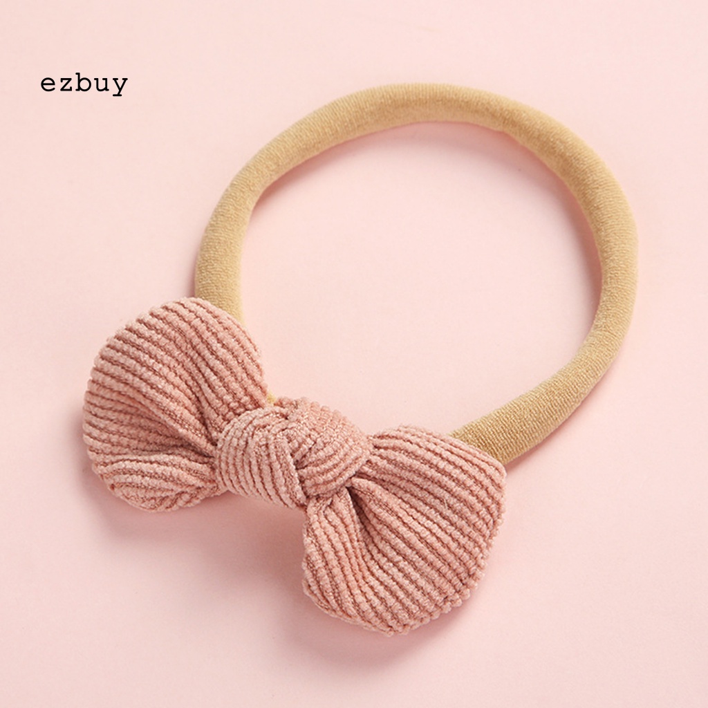 Băng Đô Cài Tóc Đính Nơ Co Giãn Thoải Mái Đáng Yêu Cho Bé Trai Gái