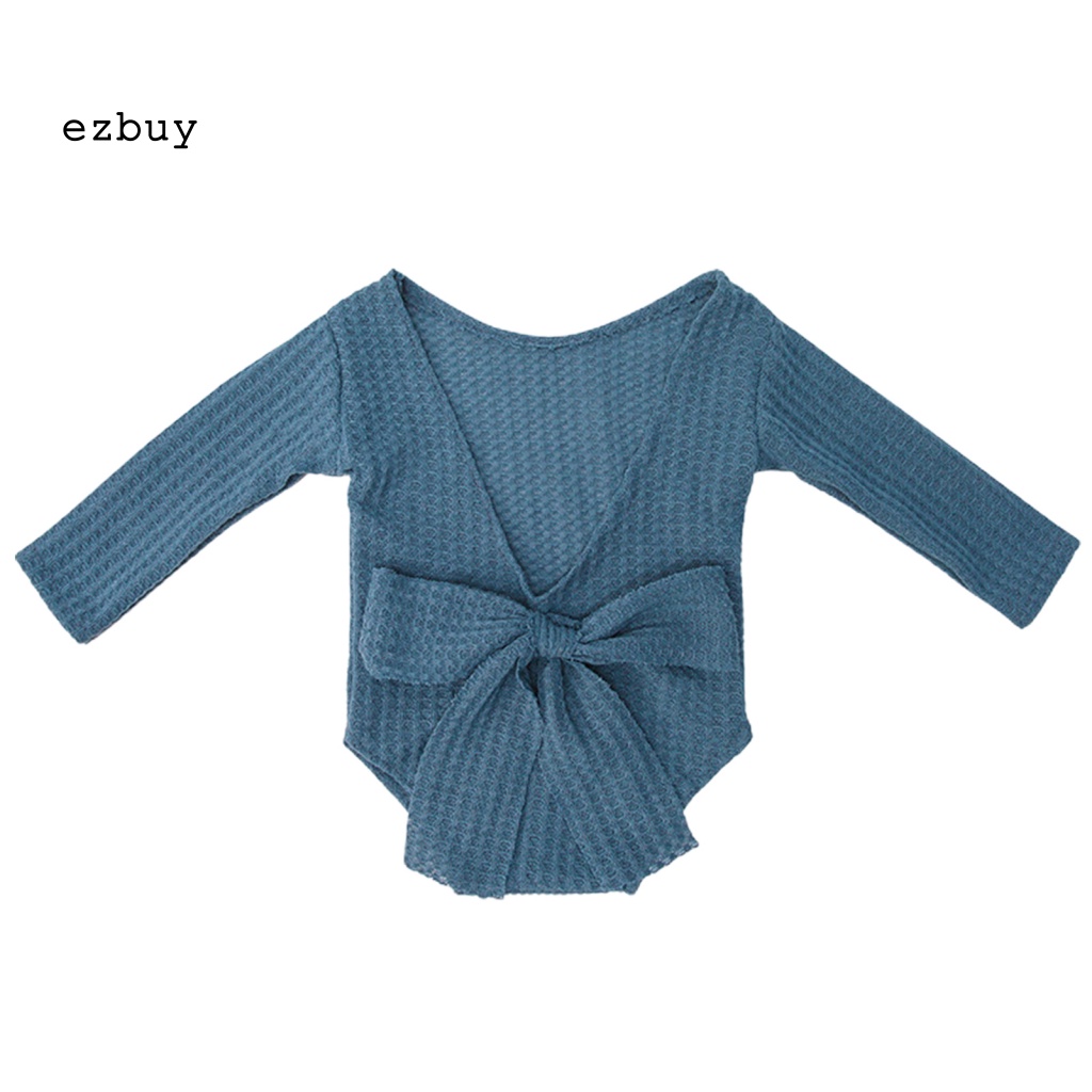 Bộ Áo Liền Quần Hở Lưng Thân Thiện Với Da Dùng Chụp Ảnh Cho Bé Sơ Sinh